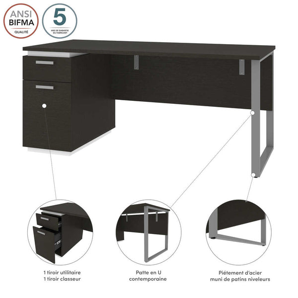 Bureau 66L avec caisson
