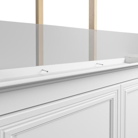 Queen Murphy Bed and Closet Organizer with Drawers (92W)