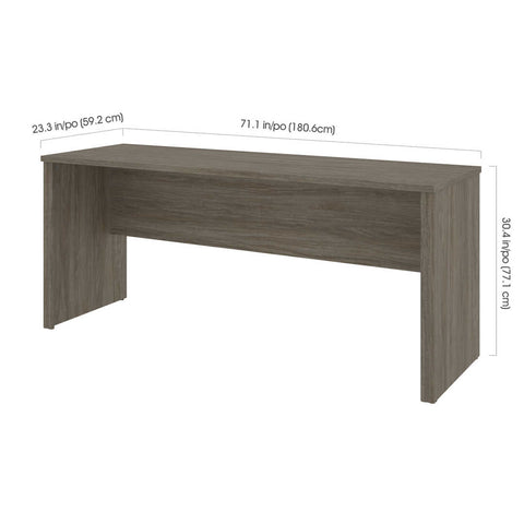 Bureau étroit sans caisson 72L