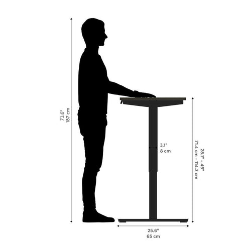 Bureau assis-debout 48L x 24P