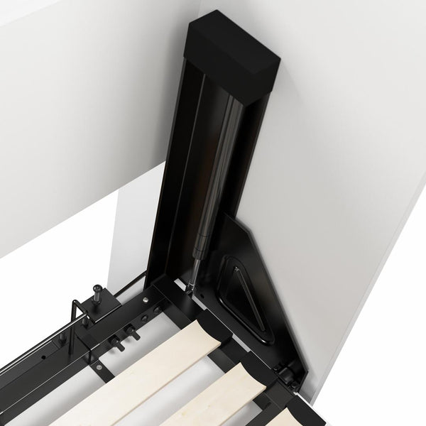 Lit escamotable double avec organisateur de garde-robe avec tiroirs (84L)