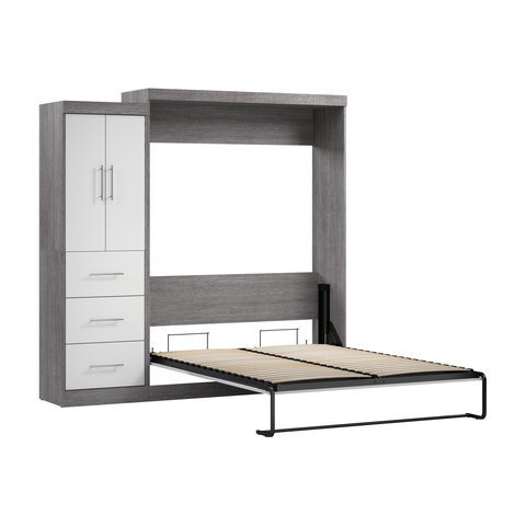 Queen Murphy Bed with Wardrobe (90W)