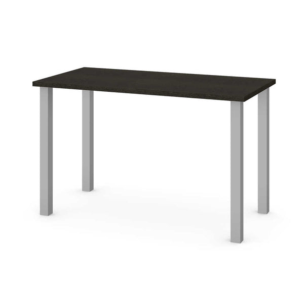 Table de bureau 48L avec pattes de métal carrées