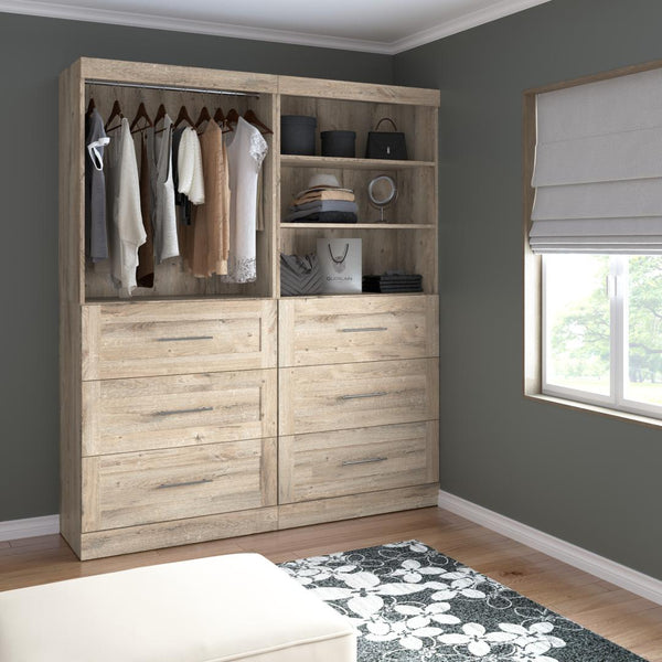 Organisateur de garde-robe 72L avec tiroirs