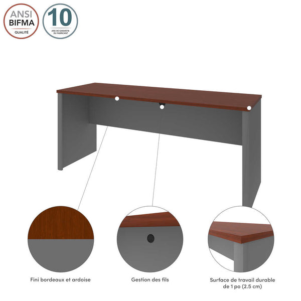 72W Narrow Desk Shell