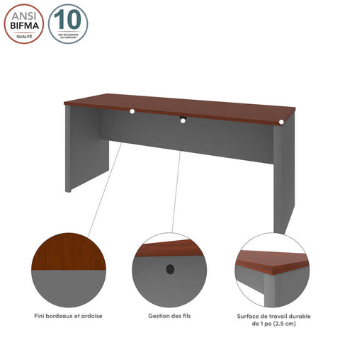 72W Narrow Desk Shell