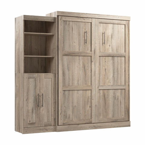 Grand lit escamotable et organisateur de garde-robe avec portes (90L)