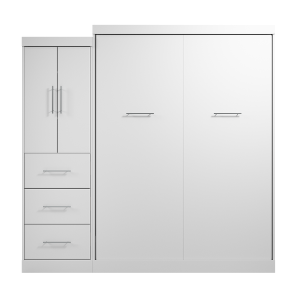 Grand lit escamotable avec armoire-penderie (90L)