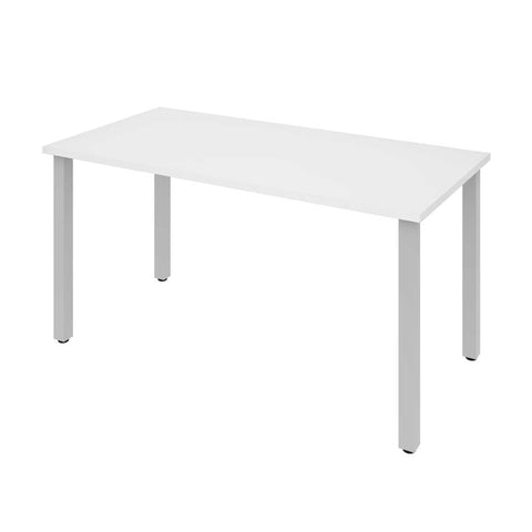 Table de bureau 60L avec pattes de métal carrées