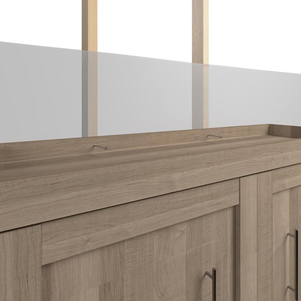 Grand lit escamotable avec rangement ouvert et fermé (126L)