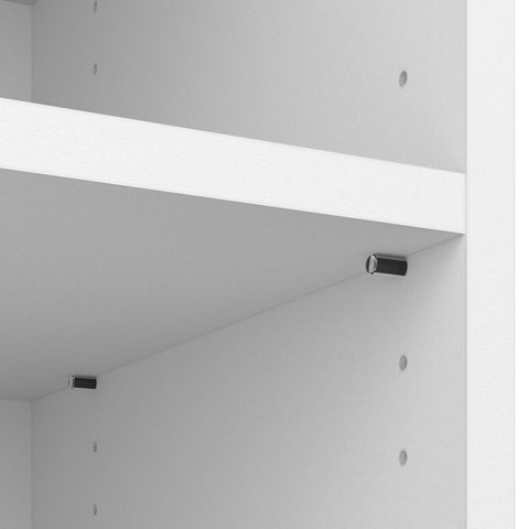 Traditional Closet System with Shelves, Drawers & Clothing Rods, 86W x 20D