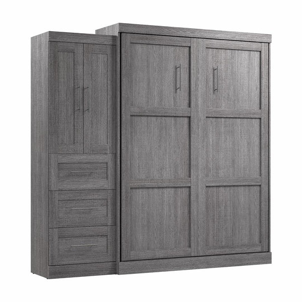 Grand lit escamotable avec armoire-penderie (89L)