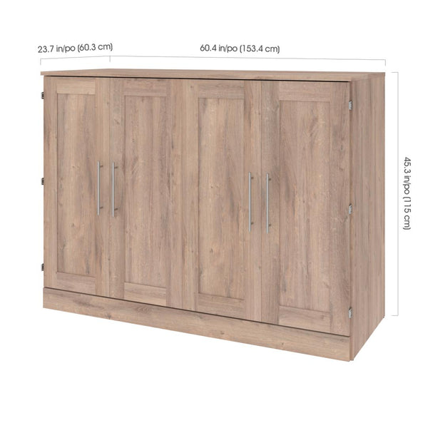 Lit cabinet deux places (double) avec matelas 61L