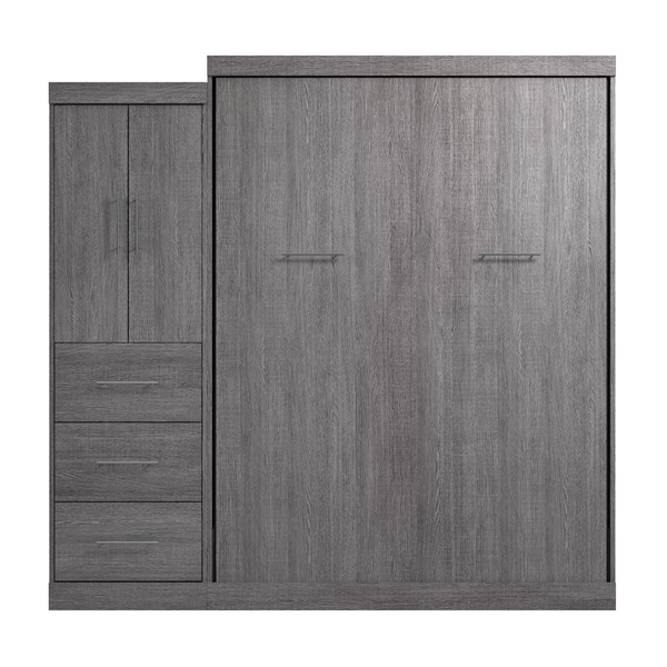 Queen Murphy Bed with Wardrobe (90W)