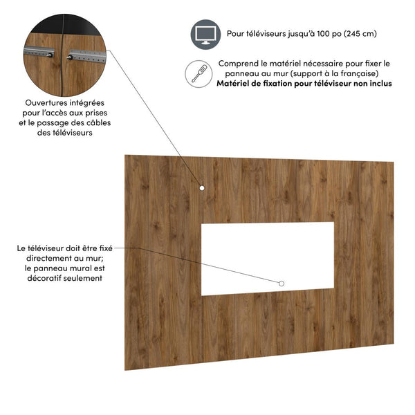 94W Large TV Wall Panel for Entertainment Center