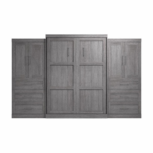 Grand lit escamotable avec penderies (136L)