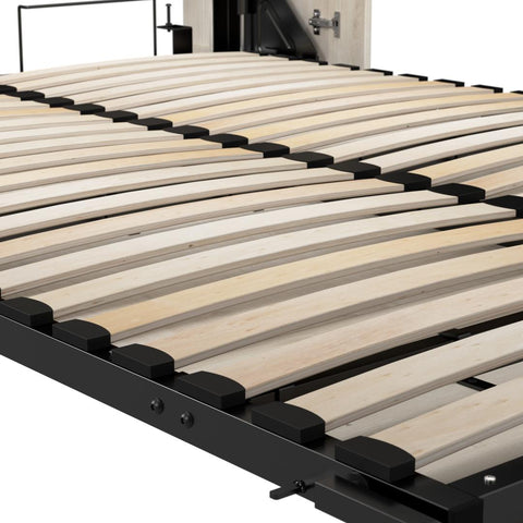 Queen Murphy Bed and Closet Organizer with Drawer and Doors (94W)