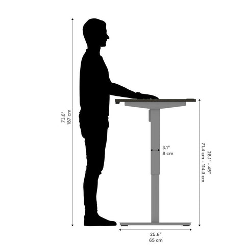 Bureau assis-debout 60L x 30P