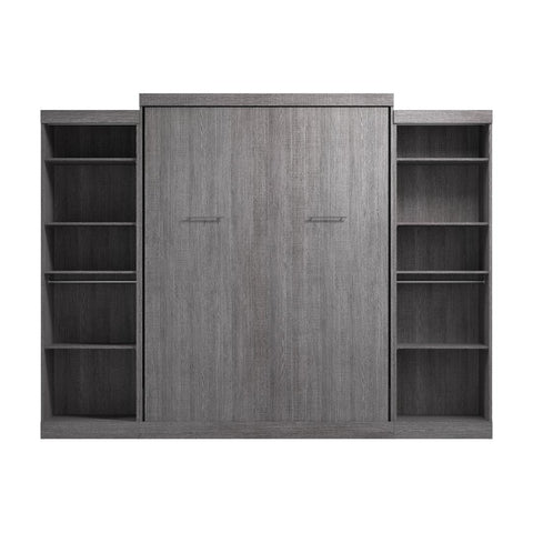 Grand lit escamotable avec 2 organisateurs de garde-robe (115L)