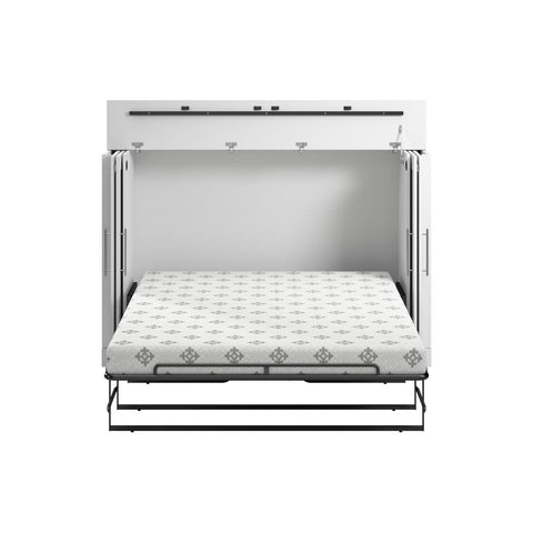 Lit cabinet double 69L avec matelas