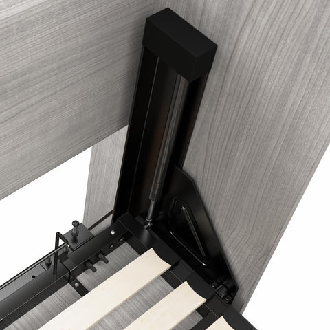 Lit escamotable double avec armoires (109L)