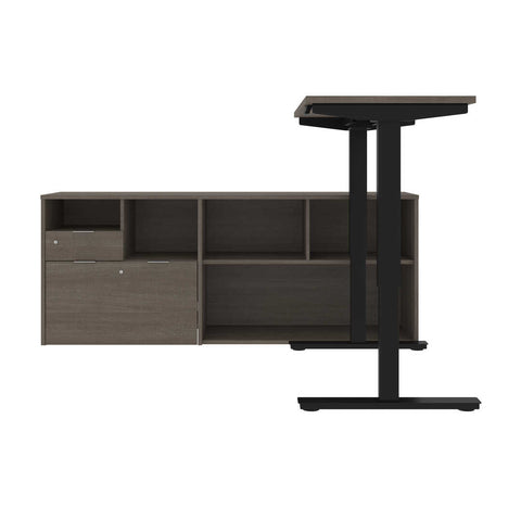 Bureau assis-debout en L 72L