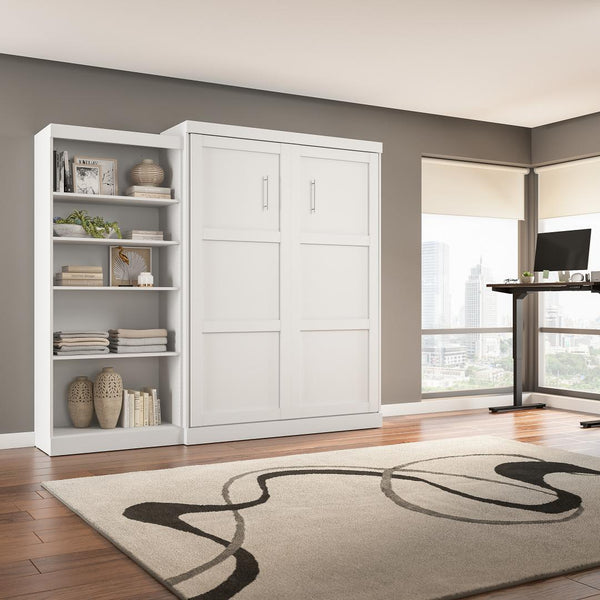 Grand lit escamotable avec organisateur de garde-robe (101L)