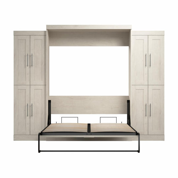 Grand lit escamotable avec armoires (115L)
