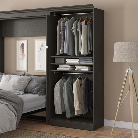 Traditional Closet System with Shelves, Drawers & Clothing Rods, 36W x 20D