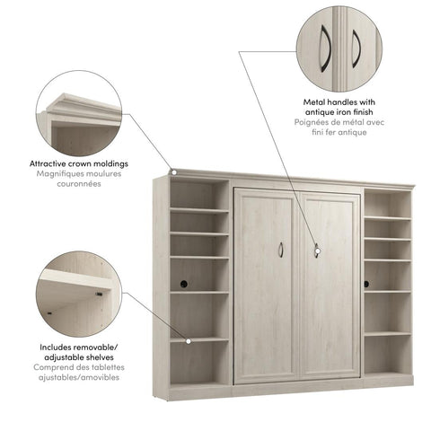 Full Murphy Bed and 2 Closet Organizers (109W)