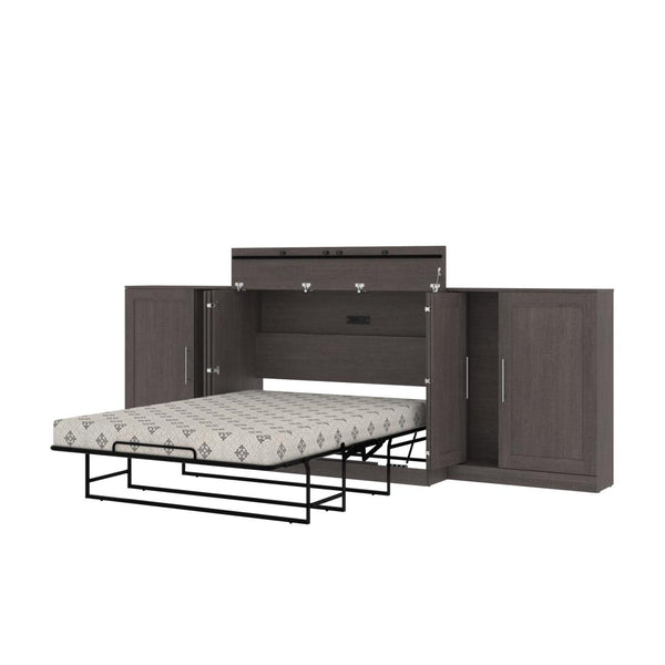 Full Cabinet Bed with Mattress and Storage Cabinets (133W)