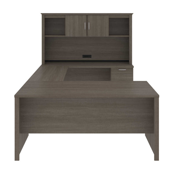 Bureau de direction en U ou en L 66L avec caisson et huche