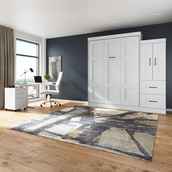 Queen Murphy Bed with Wardrobe (90W)