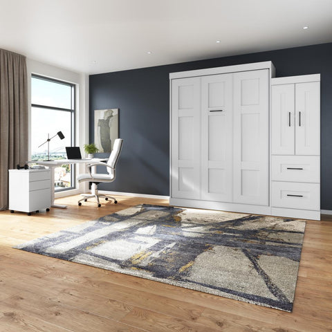 Queen Murphy Bed with Wardrobe (90W)