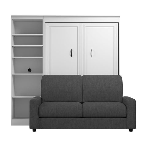 Full Murphy Bed with Sofa and Closet Organizer (91W)