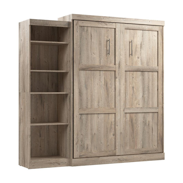 Grand lit escamotable avec étagère (90L)