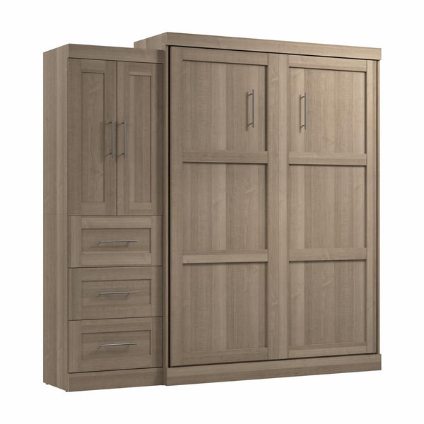 Grand lit escamotable avec armoire-penderie (89L)