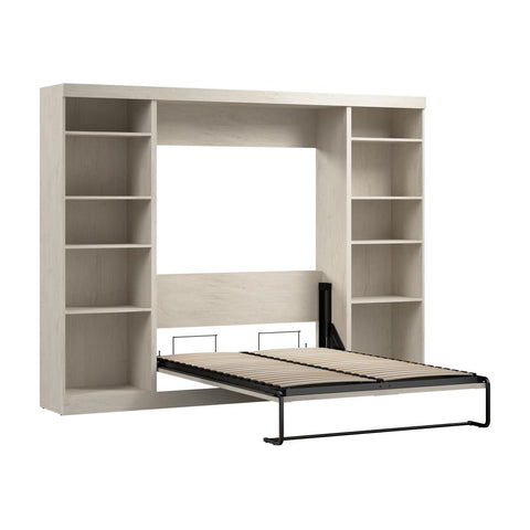 Full Murphy Bed with 2 Shelving Units (109W)