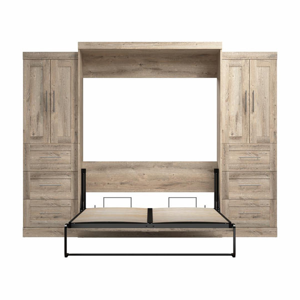 Grand lit escamotable avec armoires-penderies (115L)