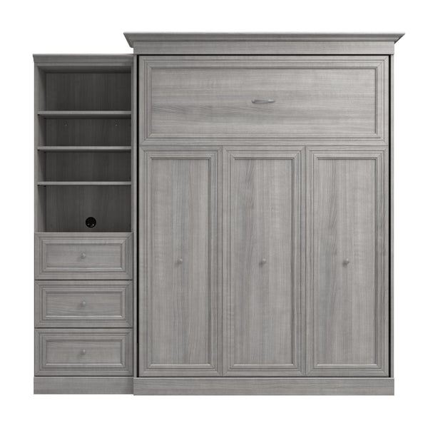Queen Murphy Bed and Closet Organizer with Drawers (92W)