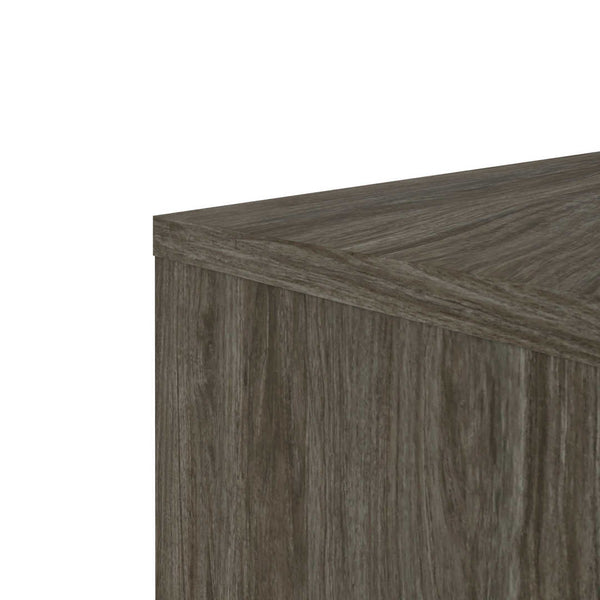 Bureau en L 72L avec huche à tablette unique