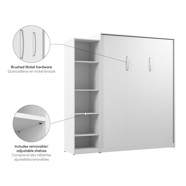 Queen Murphy Bed with Closet Organizer (85W)