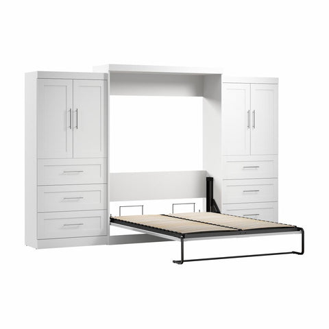 Grand lit escamotable avec penderies (136L)