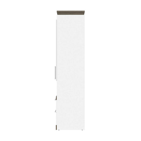 Lit escamotable deux places (double) avec rangement multifonctionnel (119L)