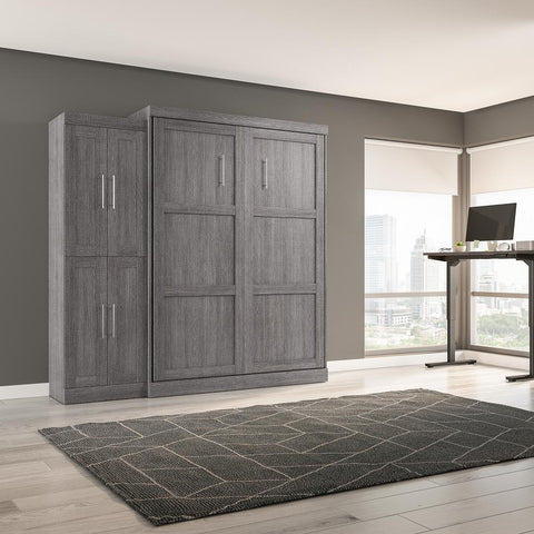 Queen Murphy Bed with Closet Organizer (90W)