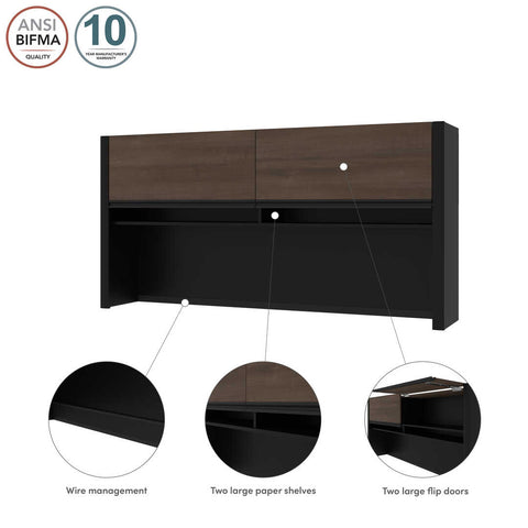 Huche 71L pour bureau étroit sans caisson