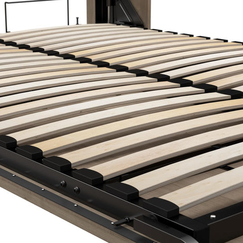 Grand lit escamotable et 2 étagères avec tiroirs (126L)