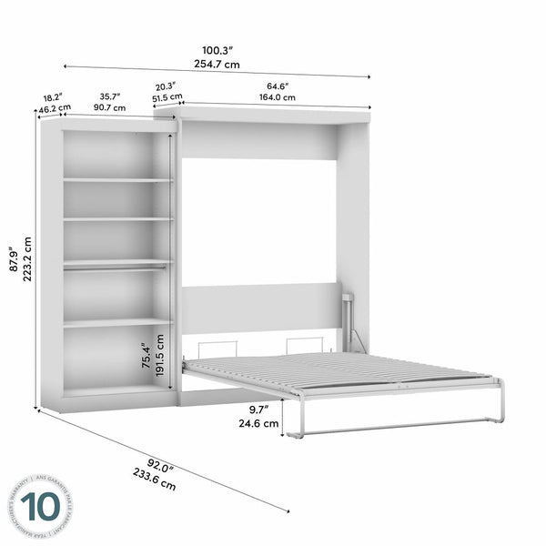 Queen Murphy Bed with Closet Organizer (101W)