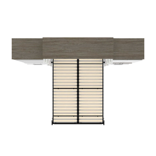 Grand lit escamotable (queen) et rangement multifonctionnel avec tiroirs (125L)