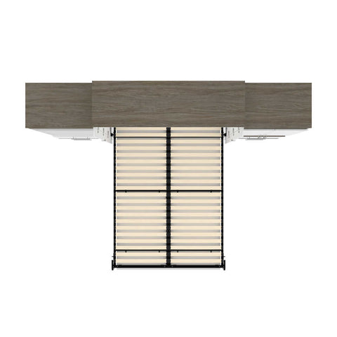 Grand lit escamotable (queen) et rangement multifonctionnel avec tiroirs (125L)